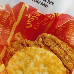 Breakfast of champions - Spicy Chicken biscuit