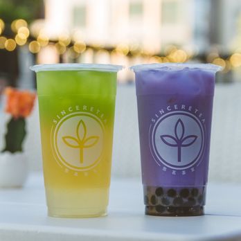 Sinceretea - Cucumber Breeze and Taro Milk Tea - Bubble Tea Near Me - San Jose, California Sinceretea - Cucumber Breeze and Taro Milk Tea - Bubble Tea Near Me - San Jose, California