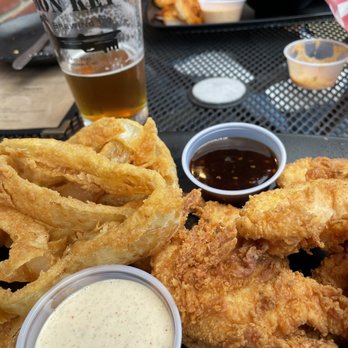 Iron Key Brewing - Chicken fingers and homemade onion rings! - Breweries Near Me - Columbus, North Carolina