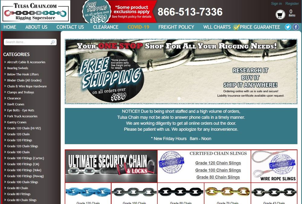 TULSA CHAIN Updated September 2024 12820 S Memorial Dr, Bixby