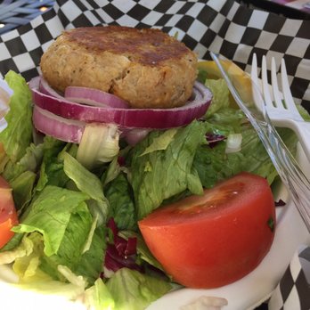 Keylime Bistro - Crab cake salad-a bit plain - American Near Me - Boca Grande, Florida Keylime Bistro - Crab cake salad-a bit plain - American Near Me - Boca Grande, Florida