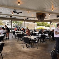 Seneca Harbor Station - Outdoor patio dining