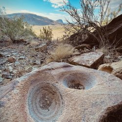 Big Bend Jeep - Apache cliff areas that have ancient tools for preparing meals. Big Bend National Park area.