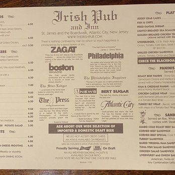 The Irish Pub - Menu - Pubs Near Me - Atlantic City, New Jersey The Irish Pub - Menu - Pubs Near Me - Atlantic City, New Jersey