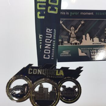Pasadena Half Marathon & 5K - A look at the conqur series challenge medal. Run Santa Monica classic, Pasadena 1/2, & LA marathon. - Races & Competitions Near Me - Pasadena, California Pasadena Half Marathon & 5K - A look at the conqur series challenge medal. Run Santa Monica classic, Pasadena 1/2, & LA marathon. - Races & Competitions Near Me - Pasadena, California