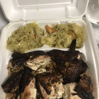 Royal Caribbean Jerk - Jerk chicken dinner cabbage beans and rice with jerk catfish seasoned and good enjoy - Caribbean Near Me - Chicago, Illinois Royal Caribbean Jerk - Jerk chicken dinner cabbage beans and rice with jerk catfish seasoned and good enjoy - Caribbean Near Me - Chicago, Illinois