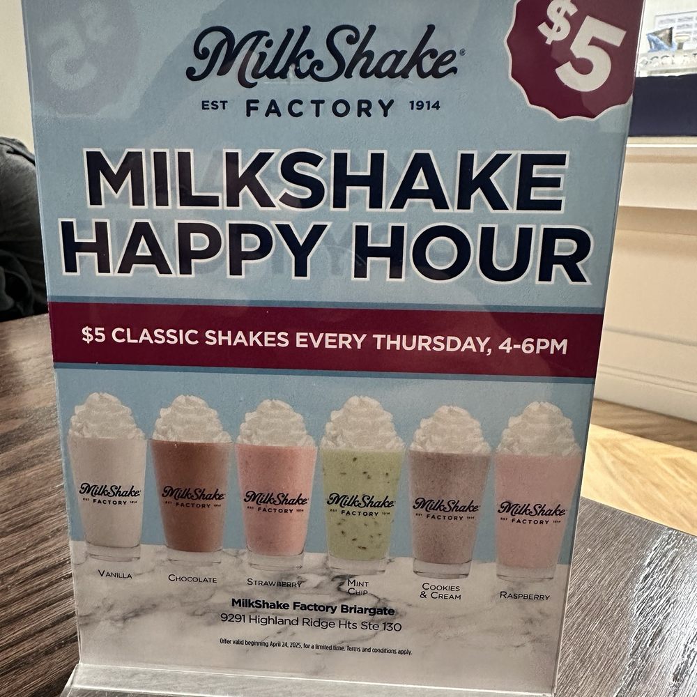 MilkShake Factory Briargate - As of May 2025 - Ice Cream & Frozen Yogurt Near Me - Colorado Springs, Colorado MilkShake Factory Briargate - As of May 2025 - Ice Cream & Frozen Yogurt Near Me - Colorado Springs, Colorado