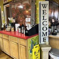 The Ripe Tomato Deli - The cutest coffee station!