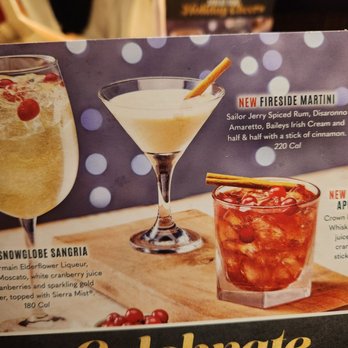 Red Lobster - a menu for a new year's eve cocktail - Seafood Near Me - Chandler, Arizona