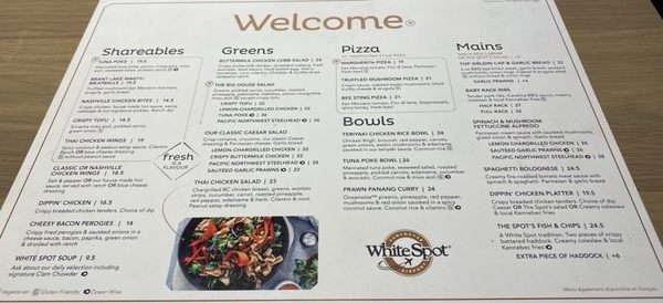Menu photo 3 White Spot Richmond, BC Menu photo 3 White Spot Richmond, BC