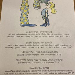 Burger Bar - Kids' menu