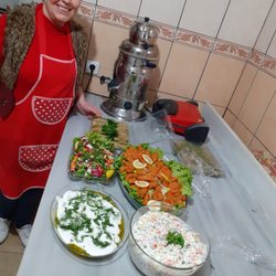 Sinop Sofrası - Salata ve zeytin yaglilar