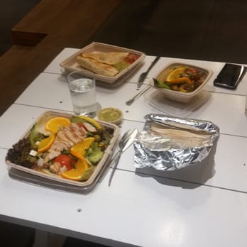 PocoLoco - Salad (below) and casadillas (above) - Mexican Near Me - Berlin, BE
