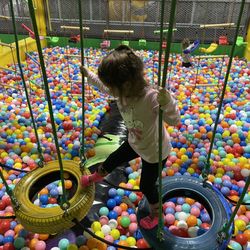 Funcity Adventure Park - Different challenged activities in the ball pit area.