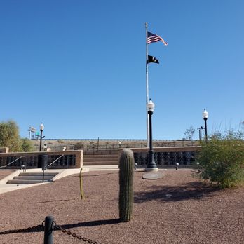 Yuma Armed Forces Park - Bill Lewis of Vero Beach, Florida, paying tribute at the Armed Forces Memorial Park in Yuma, Arizona. - Parks Near Me - Yuma, Arizona