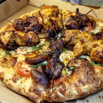 Ephesus Pizza - Half lamb, half chicken kabob pizza - Pizza Near Me - Pittsburgh, Pennsylvania