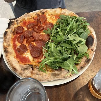 Masullo - American with arugula on half - Pizza Near Me - Sacramento, California Masullo - American with arugula on half - Pizza Near Me - Sacramento, California