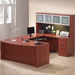 Walker's Office Supplies - U Shape Desk with Hutch