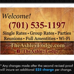 The Ashley Lodge - A sign for the lodge
