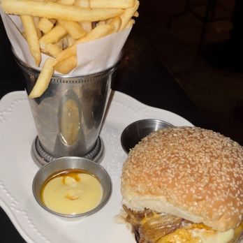 The Loyalist - The Loyalist Cheeseburger and Fries - New American Near Me - Chicago, Illinois