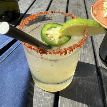 Blue Bat Kitchen & Tequilaria - House margarita with jalepeno - Asian Fusion Near Me - Milwaukee, Wisconsin