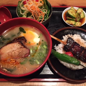 RAMEN-SAN - Skirt steak and tonkotsu ramen entree from the Express Lunch menu - Ramen Near Me - Chicago, Illinois RAMEN-SAN - Skirt steak and tonkotsu ramen entree from the Express Lunch menu - Ramen Near Me - Chicago, Illinois