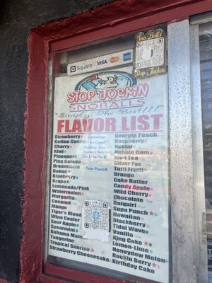 Menu photo 1 Stop Jockin Snoballs New Orleans, LA