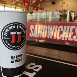 Enjoy a nice ice cold drink getting ready to chow down on a delicious JJ sandwich