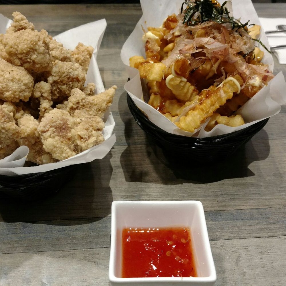 Sugar Marmalade - Popcorn chicken with sweet and sour sauce (left) and Japanese fries (right). - Desserts Near Me - Ottawa, Ontario