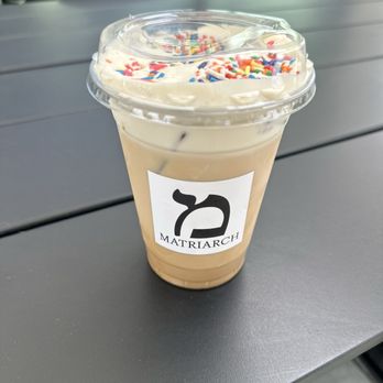 Matriarch Cafe - Birthday Cake Latte - Cafes Near Me - Salida, California Matriarch Cafe - Birthday Cake Latte - Cafes Near Me - Salida, California