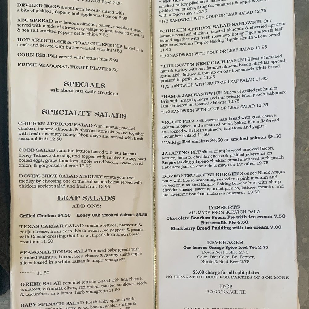 Menu Nov 2023