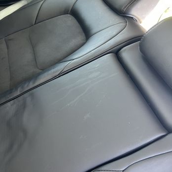 Bauer's Car Wash - As you can see some sort of dripping liquid that dried to the sear. - Car Wash Near Me - Citrus Heights, California