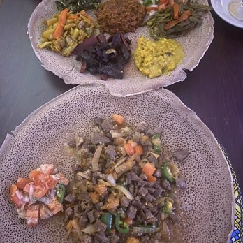 Ibex Ethiopian Restaurant - Merek Lamb Tibs & Veggie Plate - Ethiopian Near Me - Takoma Park, Maryland Ibex Ethiopian Restaurant - Merek Lamb Tibs & Veggie Plate - Ethiopian Near Me - Takoma Park, Maryland