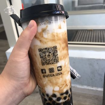 U Tea - Dirty milk with brown sugar bubbles (special menu) - Bubble Tea Near Me - Ithaca, New York