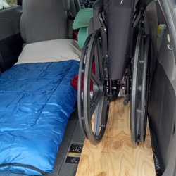 Lowe's Home Improvement - The wheel chair platform, cut for me by Will at Lowe's.