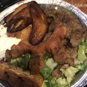 La Vecina - Create Build Your Own Bowl- steak, arroz with red beans, chicharron, plantains. - Cocktail Bars Near Me - Astoria, New York