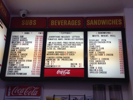 Menu photo 1 Tommy's Sub Shop Ocean City, MD Menu photo 1 Tommy's Sub Shop Ocean City, MD
