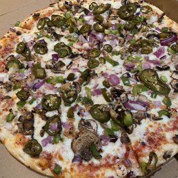 Large pizza w/5 toppings