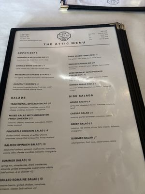 Menu photo 1 The Attic Clarkesville, GA