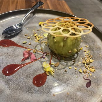 Umbria - Pistachio semi freddo for dessert - Italian Near Me - Boston, Massachusetts