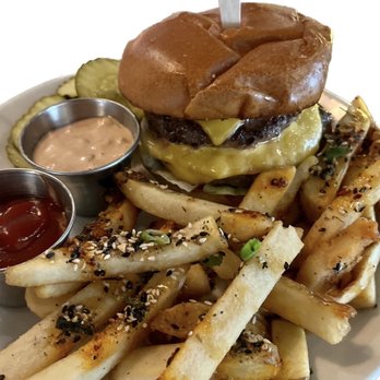 The Crown Tavern - Crown Tavern burger with fries - Bars Near Me - Manchester, New Hampshire The Crown Tavern - Crown Tavern burger with fries - Bars Near Me - Manchester, New Hampshire