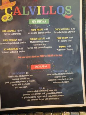 Menu photo 5 Calvillo's Mexican Restaurant Alamosa, CO Menu photo 5 Calvillo's Mexican Restaurant Alamosa, CO