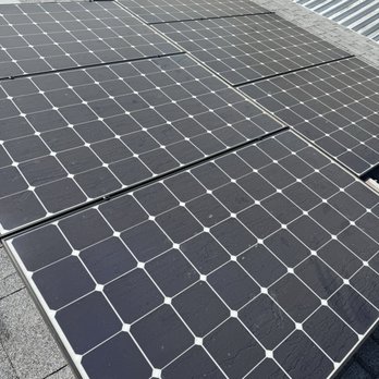 Exterior Pro Cleaning - The Before - Five years of dust and hard water buildup. - Solar Panel Cleaning Near Me Exterior Pro Cleaning - The Before - Five years of dust and hard water buildup. - Solar Panel Cleaning Near Me