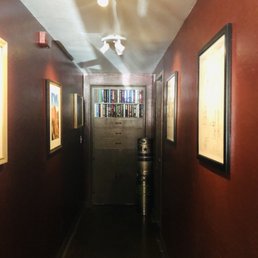 The Backroom is through the bookshelf