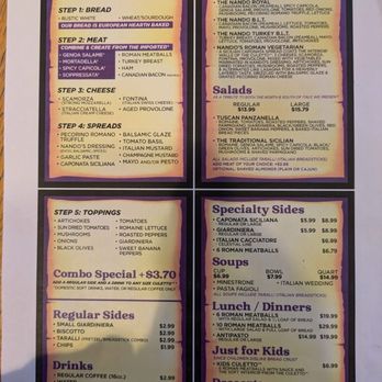 Da Nando - Menu - Italian Near Me - Williamsville, New York