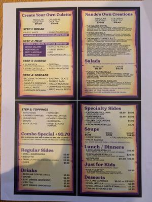 Menu photo 8 Da Nando Williamsville, NY