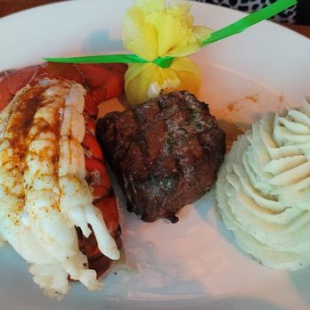 Guy Fieri's Kitchen + Bar - Lobster, steak, garlic mashed potatos - Steakhouses Near Me - Council Bluffs, Iowa Guy Fieri's Kitchen + Bar - Lobster, steak, garlic mashed potatos - Steakhouses Near Me - Council Bluffs, Iowa