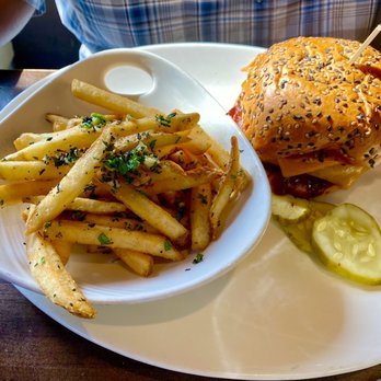 Yard House - BBQ Bacon Cheddar Burger - Bars Near Me - Long Beach, California