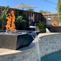 These fire and water bowl features came out great! Smart Device Controlled! Jandy/Pentair Pool Products!