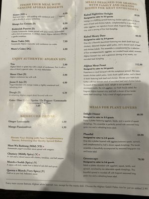 Menu photo 1 Afghan Kitchen Salt Lake City, UT